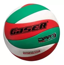Balón Vóleibol Gaser Dart Pro Premium No.5 Piel Sintético Color Verde/blanco/rojo