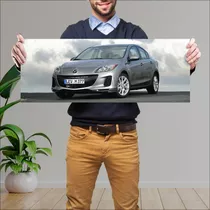 Cuadro 30x80cm Auto 2011 Mazda3 Sedan 4456 24