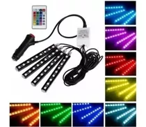 Tiras Luces Led Tunning Auto Deco Interior Audioritmica Pa