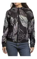 Rusty Lotus Print Reversible Campera Rompevientos Mujer