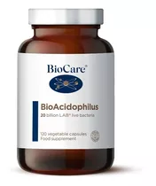 Biocare Bioacidophilus 20 Billones 120 Un Probiotico Premium Sabor Sin Sabor