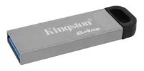 Memoria Usb 64gb Kingston 3.2 Metal Alta Velocidad Dtkn/64gb Color Negro