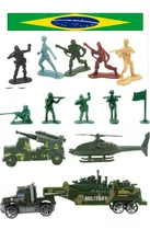 Soldadinho Brinquedo Boneco Militar Caminhão Blindado Guerra