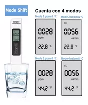 Medidor Digital De Tds, Ec Electroconductividad & Termometro Estuche Cuero