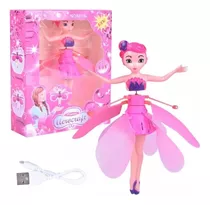 Boneca Princesa Fadinha Voadora Drone Usb Presente Meninas