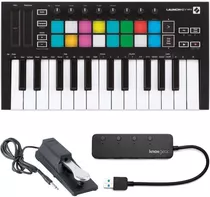 Launchkey Mini Mk3 25 Minikey Midi Keyboard Con Pedal D...