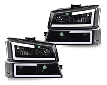 Faros Led Para Chevrolet Silverado 2003 A 2007 Par Nuevos!!