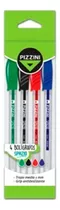 Bolígrafos Spacio Pizzini X 4 Colores B30cs1x4 Canalejas