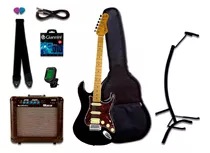 Guitarra Tagima Tg-540 Tg 540 Bk Kit Com Amp Completo