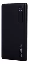 Power Bank Gadnic 20000 Mah Carga Rápida 3 Puertos Color Negro