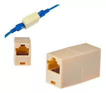 10 Adaptador Emenda Cabo Rede Internet Extensão Fêmea Rj45