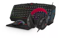 Kit Gamer Rgb Havit Kb502 - Teclado Mouse Headset Mousepad