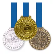 60 Medalhas Metal 55mm Honra Ao Mérito Ouro Prata Bronze