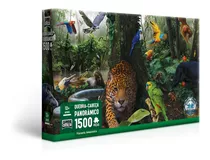 Quebra-cabeça Puzzle 1500 Pçs Floresta Amazônica Game Office