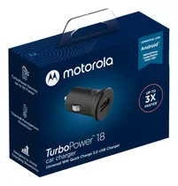 Carregador Veicular Motorola Turbo Power 18w - Sem Cabo Full