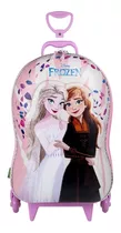 Mochila + Lancheira Escolar 3d Infantil Elsa E Anna Frozen