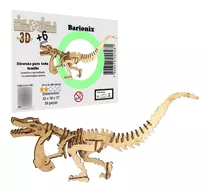 Quebra Cabeça 3d Dinossauro Barionix Mdf Classic