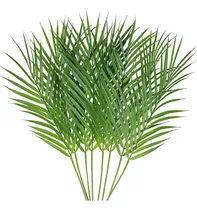 8 Piezas De Hojas De Palmera De Areca Artificiales, Tal...