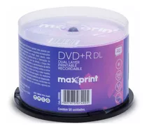 300 Dvd+r 8.5 Gb Maxprint Printable 240minutos 8x Original