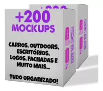 Pack +200 Mockups Editáveis Photoshop Vitalício 