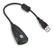 Placa De Som Adaptador Usb 7.1 Pc Notebook Fone Microfone