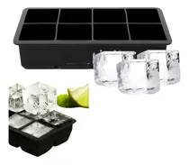 Hielera Molde De Silicona Cubo X8 Espacios Whisky