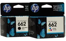 Combo 2 Cartucho Tinta Hp 662 1 Negro Cz103al 1color Cz104al