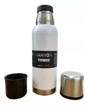 Termo Kanson Acero Ks-009 De Acero Inoxidable 1l Blancoblanco