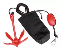 Ancla Maniobra Fondeo Kayak Moto De Agua Completa 1.5 Kg Color Roja