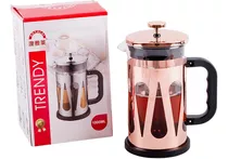 Cafetera Tetera Vidrio Acero Con Embolo Cocina Bazar 1lt