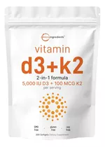 Vitamina D3 5000iu Plus K2 