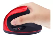 Mouse Vertical Ergonômico Sem Fio Recarregável 5 Teclas Cor Preto