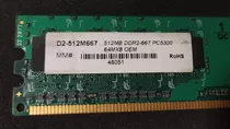 Memoria Ram Ddr2 667mhz 512mb Oem