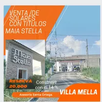Solares En Venta En Villa Mella/zona Campestre En La Ciudad