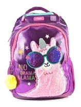 Mochila Kooshi Llamas 43 Cm Cod. 91340 Febo Color Violeta