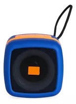 Caixa Caixinha De Som Bluetooth Tws Mp3 Usb Celular Fm Pc Cor Azul 110v