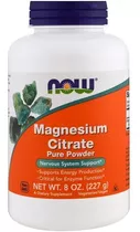 Citrato De Magnesio Puro En Polvo 227 G De Now Foods Magnesio En Polvo