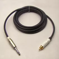 Cabo De  Áudio P10 Mono X Rca Amphenol Kit 2 Pçs  3m