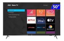 Smart Tv Aoc Series 6125 50u6125/78g Dled Roku Os 4k 50  110v/240v