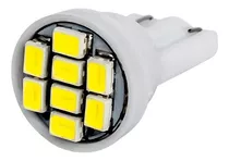 2 Lâmpadas 8 Leds T10 W5w - Pingo Farolete Xenon Pingao