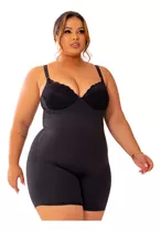 Cinta Modeladora Plus Size C/ Bojo Macaquinho Body 46 Ao 52