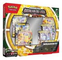 Jogo De Cartas Colecionáveis Box Carta Jogo Pokémon Batalha De Liga Miraidon Ex Tcg Copag X Unidade De 1 Mazo Con 60 Cartas