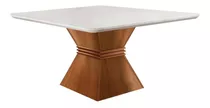 Mesa De Jantar 1,50x1,50 Com Oito Cadeiras - Tampo De Vidro