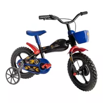 Bicicleta Aro 12 Infantil Tipo Motinho Bike Pt/az/vm