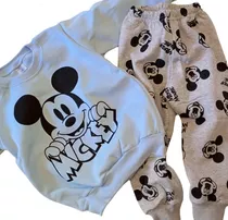 Sets Frisado Buzo Pantalon Jogging Super Heroe Patrol Mickey