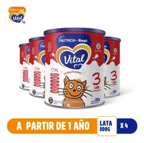 Leche En Polvo Vital 3 Nutricia Bago Lata 800 Gr X 4 Un Sabor Original