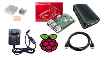 5pc (kit Raspberry Pi3 Model B+ C/ Fonte + Case+dissipador)