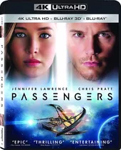 4k Ultra Hd + Blu-ray 2d + 3d Passengers / Pasajeros (2016)