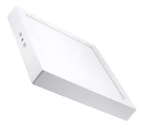 Foco Panel Led Plafon Sobrepuesto Cuadrado 18w Blanca Fria Color Blanco