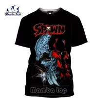 3d Imprimir Anime Spawn Camiseta Feminina Hip Hop Homens Tsh